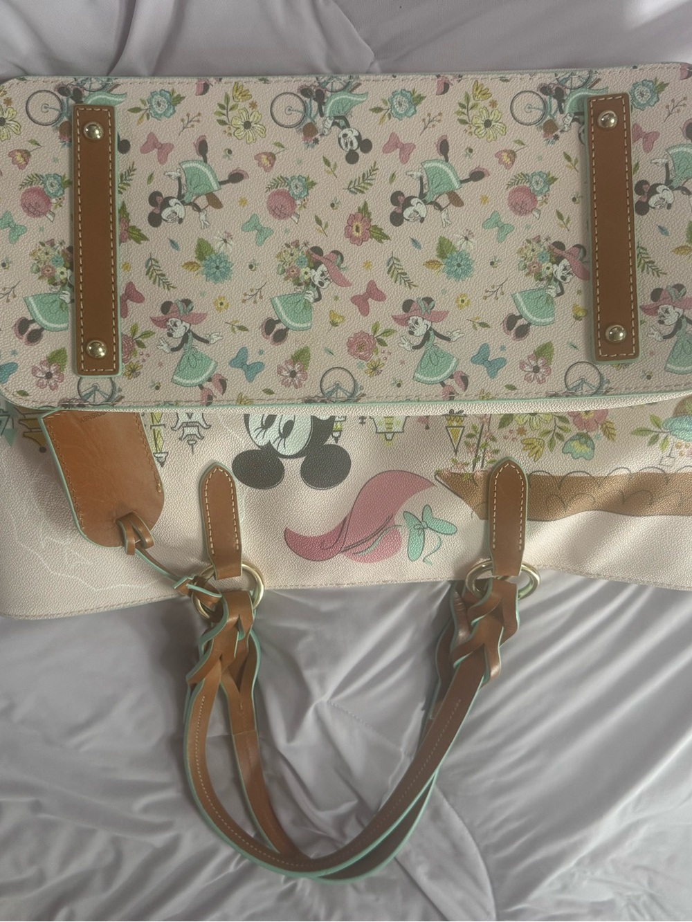Disney Dooney & Bourke Epcot Flower & Garden Festival 2020 Minnie Tote bag mouse - Picture 6 of 16